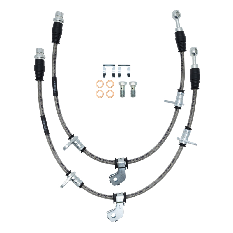 Nissan Armada Stainless Steel Brake Hoses - Rear - R1 Concepts - `05-`18